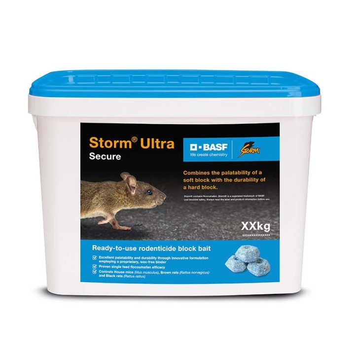 Storm Ultra Secure 5kg - Pro - Flocoumafene 25ppm - Anti-rongeurs, rats,  souris